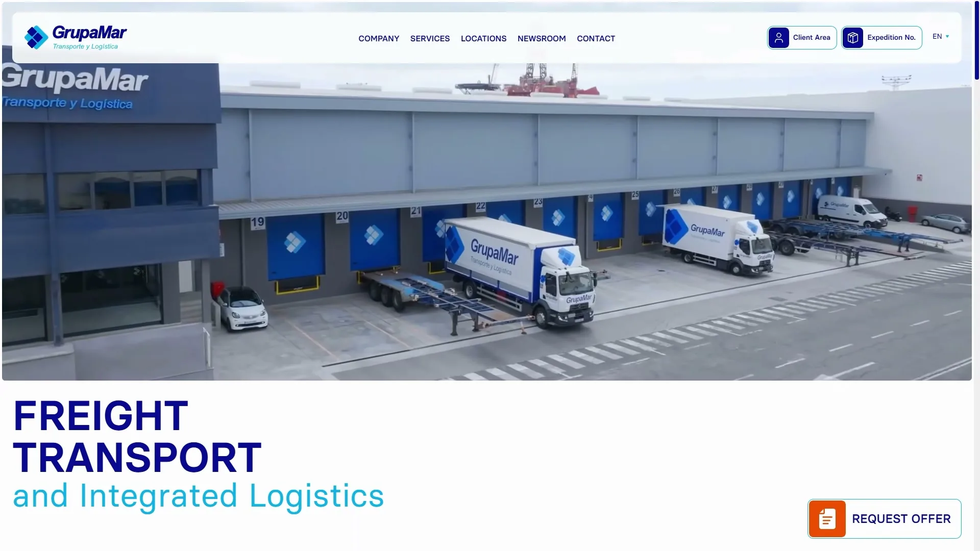 Logistics operator — Services, customer access and shipment tracking