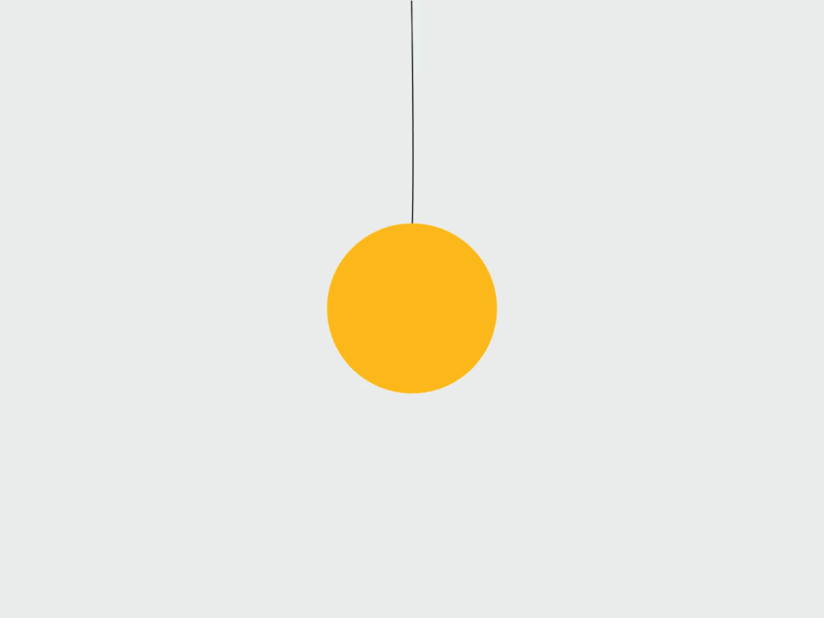 Original animation expanding a yellow disc into concentric rings of coloured and outlined quarter segments