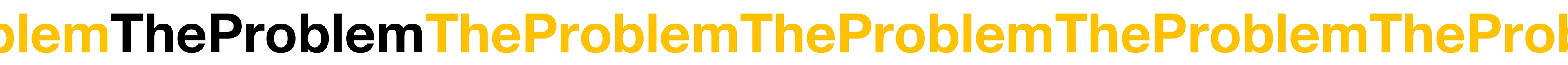 OneStopShop yellow problem chapter ribbon with bold black typography